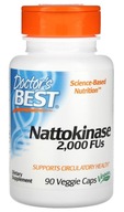 Doctor's Best - Nattokinase | 2000 FUs | podpora obehového systému | 90 kaps.