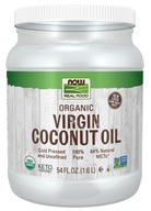NOW Foods Organic Virgin Coconut Oil 1.6L Wegański Keto Bez GMO Bez Cukru