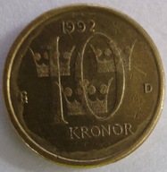 1388c - Szwecja 10 koron, 1992