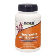 NOW QUERCETIN BROMELAIN 120caps TRÁVIACE ENZMY ALERGIA