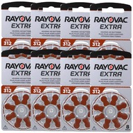 RAYOVAC EXTRA Baterie Słuchowe 312 MF PR41 ZincAir 64szt