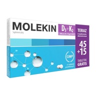 Molekin D3 + K2, filmom obalené tablety, 60ks.