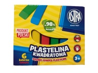 PLASTELINA KWADRATOWA 6 KOLORÓW