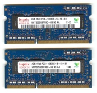 Dual HYNIX 4GB , 2x2GB 1Rx8 PC3-10600S-9-10-B1