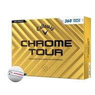 Golflabdák Callaway Chrome Tour Triple Track (fehér TripleTrack 12 db)