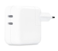 Ładowarka sieciowa uniwersalna Apple USB-C x2 35 W Biała