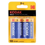 Bateria D KODAK MAX R20 1,5V alkaliczna BLISTER 2 sztuki