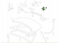 tip DYSTANS bonnet rear part JAGUAR XK8 97-06 / GJA3516AA