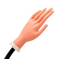 Ručné ruky na cvičenie výučby manikúry nechty tips