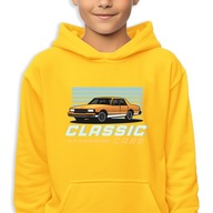 BLUZA DZIECIĘCA Z KAPTUREM Bawełniana 128 cm Classic cars WIELE WZORÓW