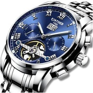 MECHANIKUS FÉRFI KARÓRA AUTOMATA LUXUS DÁTUMKIJELZŐ + DOBOZ