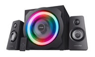 GŁOŚNIKI KOMPUTEROWE 2.1 PODŚWIETLENIE LED RGB SUBWOOFER Z PILOTEM