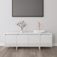 TV skrinka biela vysoký lesk 120x30x40,5 cm drevotrieska