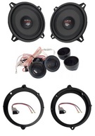 Dvojpásmový reproduktor do auta Audio System MX130EVO 130 mm, 75 W RMS + 2× Reproduktorové dištančné podložky pre montáž 13cm reproduktorov + adaptéry AUDI A4 B5 od roku 1994