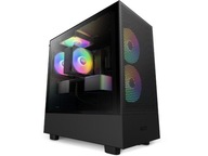 Nzxt Obudowa H5 Flow Rgb z oknem Czarna