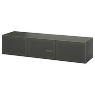 IKEA BESTA TV lavica s dverami tmavosivá/Mortviken tmavosivá 180x42x38cm
