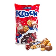 Cukríky Roshen Krock s karamelom Orech Karmel Čokoláda Chrumkavé 1 kg