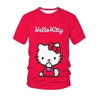 HELLO KITTY DETSKÉ TRIČKO S 3D POTLAČOU MAČKA VŠETKY VEĽKOSTI VZORY