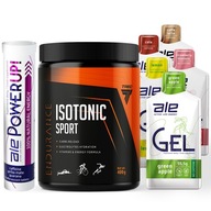 ALE GEL ŻELE ENERGETYCZNE + TREC ISOTONIC + POWERUP | ZESTAW DLA BIEGACZA