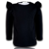 elegancka czarna bluzka dla dziewczynki 122 bluzka do spodniczki