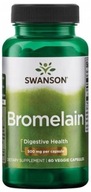 Swanson Bromelina Forte 60 kaps. Enzýmy Trávenie Zápcha Hnačka 500 mg