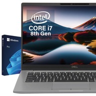 Notebook Dell Latitude 7400 i7 8Gen Quad 14 cali HDMI USB C 14 " Intel Core i7 16 GB / 512 GB strieborný