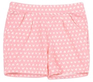 Krátke šortky Bembi 86 ružové so srdiečkami
