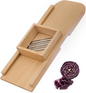 Drevená krájačka na kapustu s 3 čepeľami NEREZOVÁ OCEĽ STREDNÁ + DARČEK