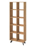 Dubový regál TOLEDO BOX Loft na knihy 193x74x30