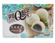 406 - Taiwan Dessert He Fong Sesame Mochi with Coconut Shreds 210g