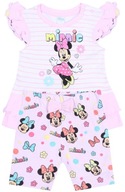 Ružová dojčenská tunika + šortky Minnie Mouse