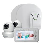 Monitor oddechu Babysense 7 + Niania elektroniczna HD S2 z 2 kamerami