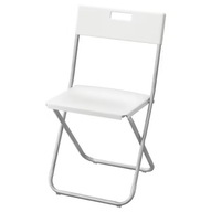 IKEA krzesło GUNDE składane KRZESŁA DO JADALNI bia