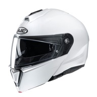 KASK MOTOCYKLOWY SZCZĘKOWY HJC I90 PEARL WHITE BIAŁY POŁYSK rozmiar XXL