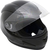 KASK MOTOCYKLOWY CZARNY NA SKUTER MOTOR Z SZYBĄ L