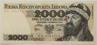 Banknot 2000 zł 1979 rok - Seria BB