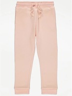 GEORGE spodnie dresowe joggersy light pink 80-86