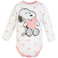 BODY pre bábätká bavlnené dojčenské Snoopy 80