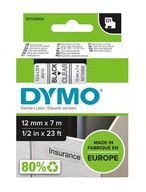 Taśma DYMO S0720500 45010 12mm przeźroczysta taśma czarny nadruk