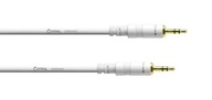 Kabel przewód audio mini Jack 0,9 m Cordial REAN Stereo AUX Biały