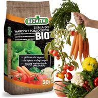 KÉSZ BIO TÁPTALAJ ZÖLDSÉGEKHEZ ÉS PARADICSOMHOZ BIOVITA 50L MŰTRÁGYÁVAL