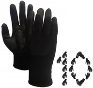Ochranné pracovné rukavice Potiahnuté čiernePre prácu BOZP PU veľ. 11/XXL|10par