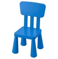 IKEA MAMMUT Detská stolička modrá