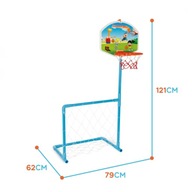 WOOPIE Sada 2v1 Basketbalová futbalová bránka + Lopta