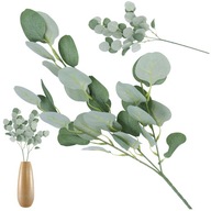 UMELÉ KVETY umelý eukalyptus kytica dekoratívne pre vázu listy