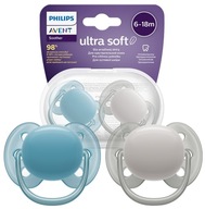 PHILIPS AVENT 2x SMOCZEK ULTRA SOFT ODDYCHAJĄCY ELASTYCZNY MIĘKKI ORT 6-18M