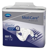 MoliCare Premium Elastic 9K plienkové nohavičky suché zipsy L