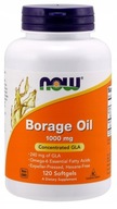 NOW Foods Borákový olej 1000mg 120 soft gel