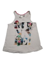 Biały top dziewczęcy dziecięcy Disney Minnie H&M 110/116 4-6 lat