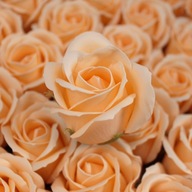 50x Mydlana Róża w Kolorze Brzoskwiniowym